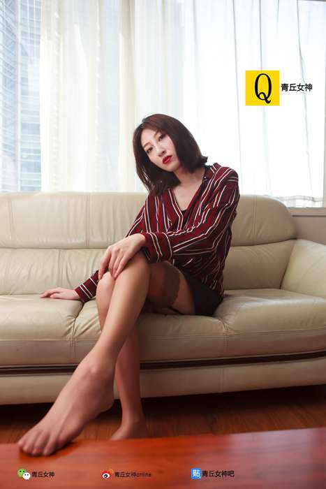 [青丘女神]ID0114 丝袜美腿写真54--性感提示：柔媚激情邂逅迷醉挑逗迷人